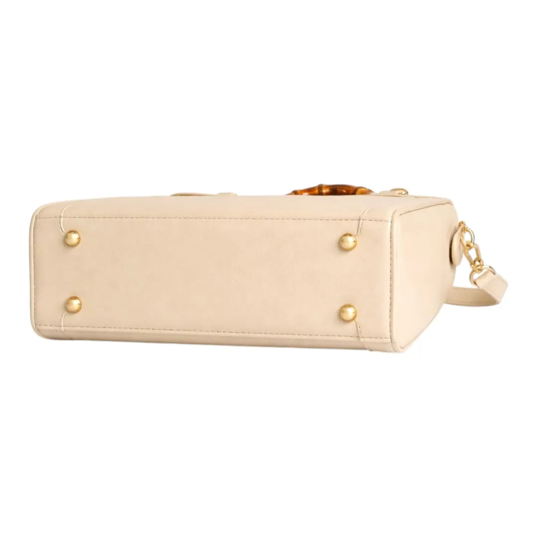 Yerix Elegant Women's Bamboo Handle Shoulder Bag