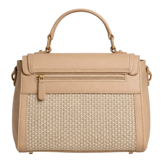 Yerix Elegant Woven Top Handle Handbag for Women