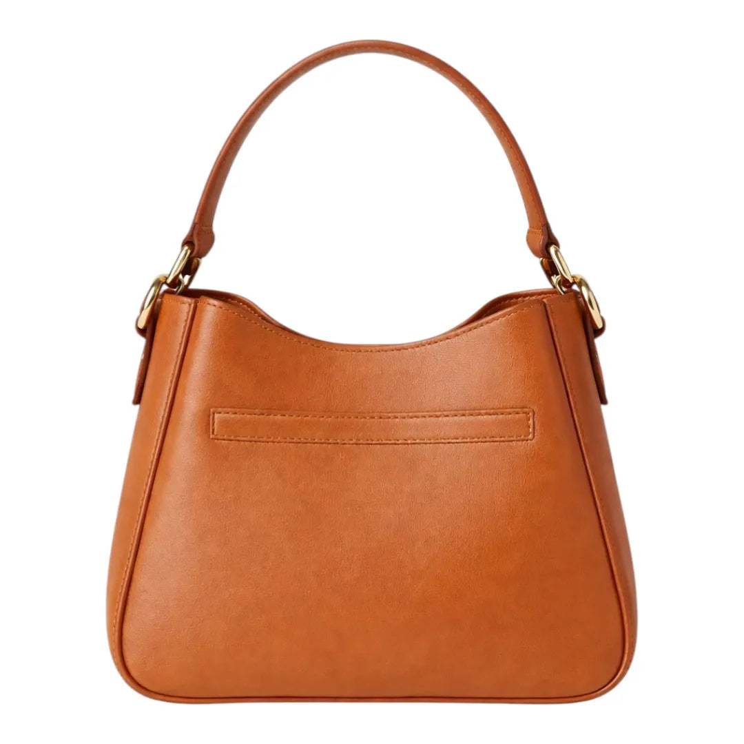 Yerix Premium Brown PU Leather Fashion Handbag