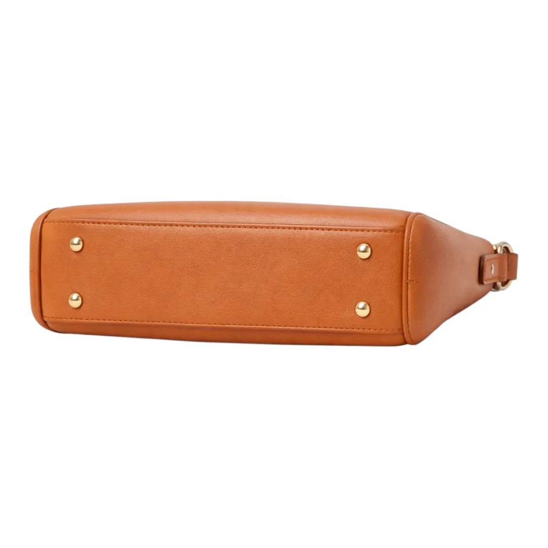 Yerix Premium Brown PU Leather Fashion Handbag