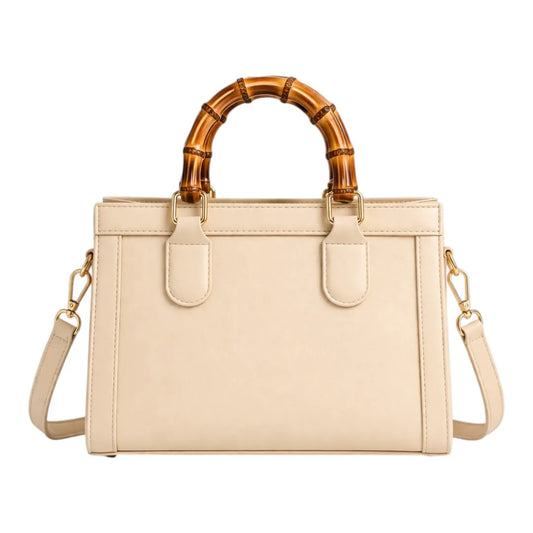 Yerix Elegant Women's Bamboo Handle Shoulder Bag