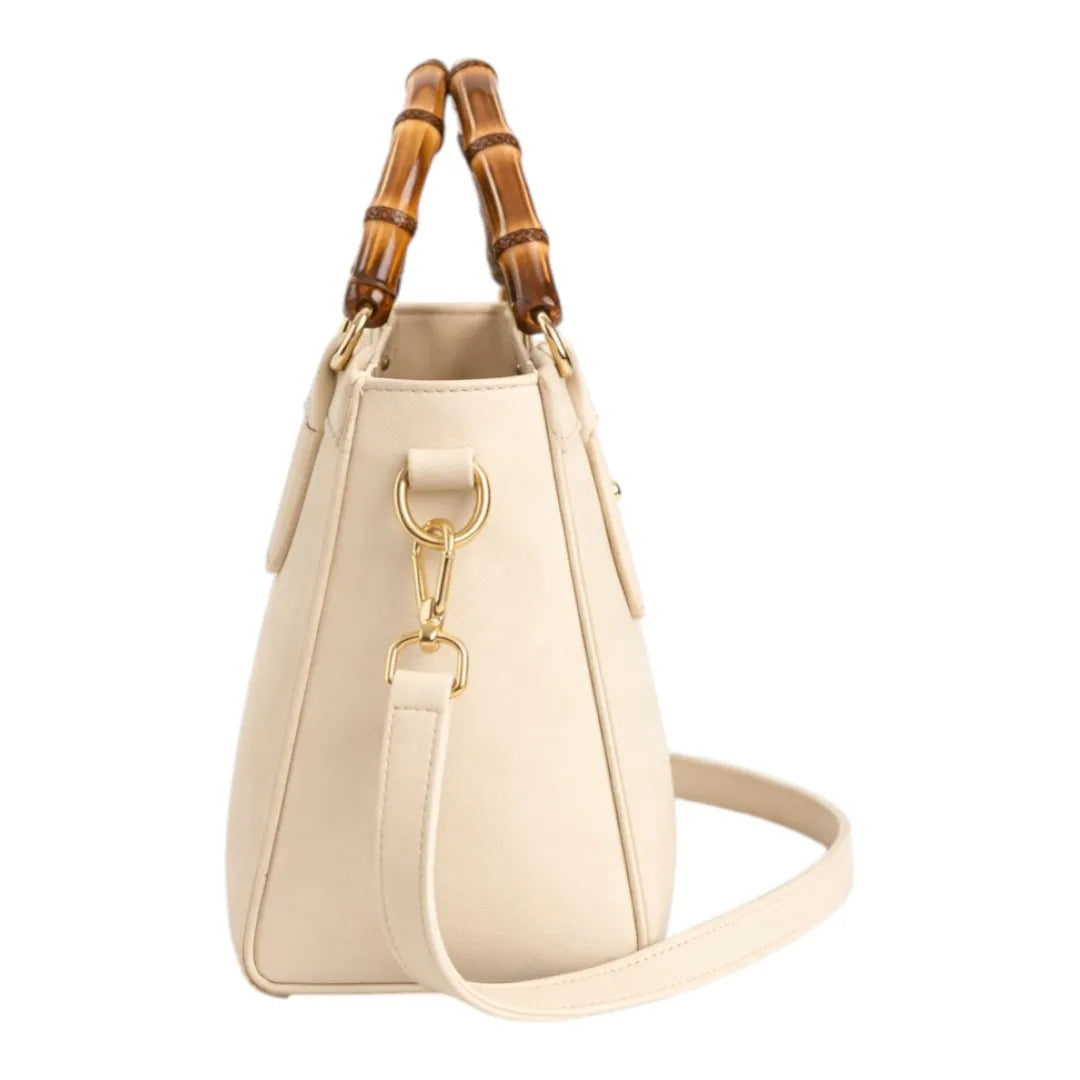 Yerix Elegant Women's Bamboo Handle Shoulder Bag