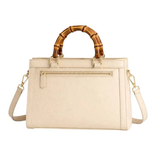 Yerix Elegant Women's Bamboo Handle Shoulder Bag